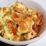 すき焼き風豆腐のチーズ焼き